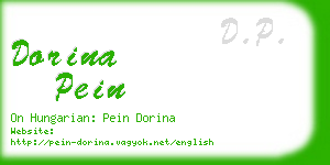 dorina pein business card